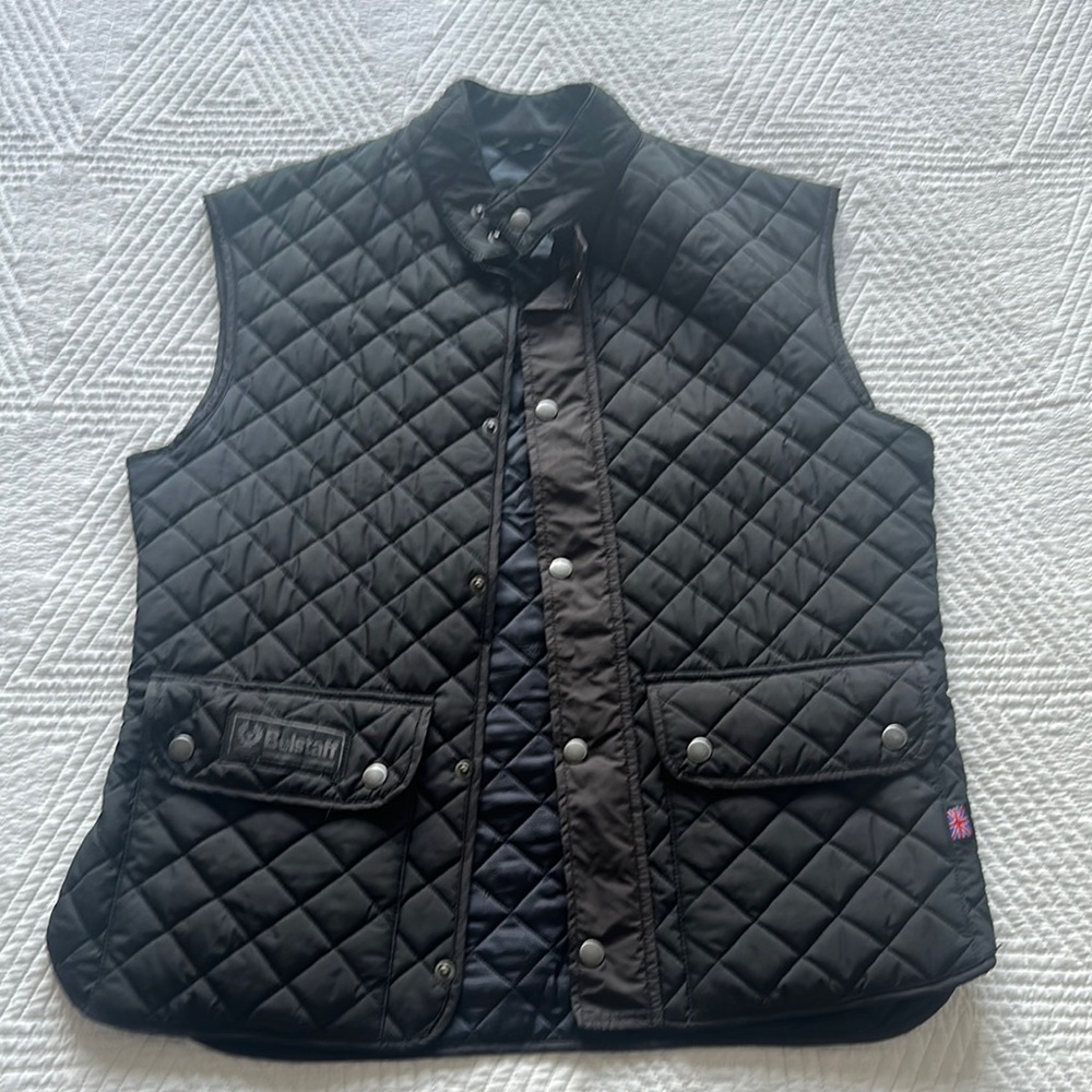 Belstaff Black Quilted Vest